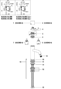Picture of LAUFEN - HAUBEFÜHRUNG TWIN FÜR K35 KOMPLETT F423, Art.Nr. :WI529055423000