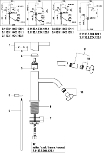 Picture of LAUFEN - SET GEL-LMD-SCH. M16.5X1 CACHE TT F423, Art.Nr. :WI559067423000
