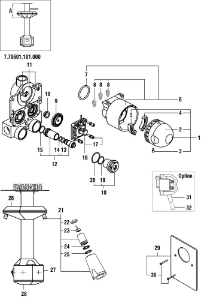 Picture of LAUFEN - BRAUSENGEHÄUSE 5-ECK MULTISTATION, Art.Nr. :WI7421991101