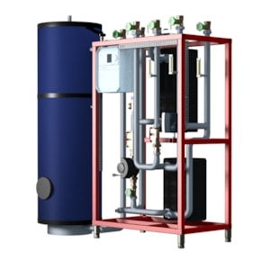Bild von Danfoss - Trinkwarmwassersystem, TC-DL, 84.0 kW, Reglertyp TWE: ECL 310, 200 L, Art.Nr. :004X1618