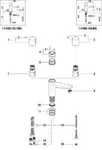 Picture of LAUFEN - GRIFF EASYTOUCH S40 1-WASSER LAUFEN CHRO, Art.Nr. :WI771048100600