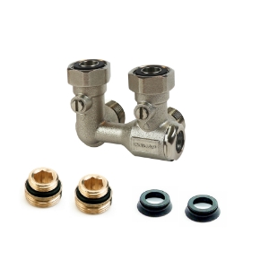 Bild von Flamco - comap - Autosar Hahnblock Eck links ¾EK, Art.Nr. : 983202