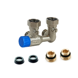 Bild von Flamco - comap - Autosar ThV-Hahnblock M30-¾EK Eck links, Art.Nr. : L234014001