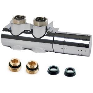 Bild von Flamco - comap - Autosar ThermodDesign Eck rechts chrom, Art.Nr. : L234018001