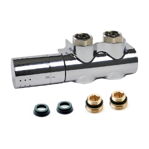 Bild von Flamco - comap - Autosar ThermodDesign Eck links chrom, Art.Nr. : L234020001