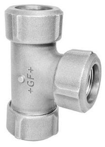 Bild von +GF+ PRIMOFIT T-Stück verzinkt Für Stahlrohr, EPDM, Dim. 1∕2, Art.Nr. :775306051