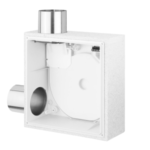 Picture of Helios - ELS-GUBZL UP-Gehäuse mit Brandschutzabsperrklappe, u. -ummantelung K90, 2. Anschluss links, Art.Nr. : ELS-GUBZL