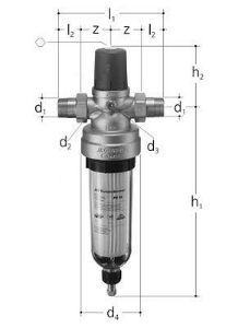 Bild von JRGURED Combi Hauswasserstation Rotguss, Anmerkung *, DN 25, GN 1, Zoll 1, Art.Nr. :1350.400