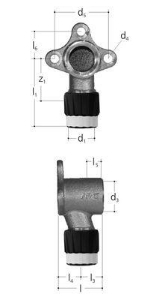 Bild von JRG Sanipex MT Armaturenanschluss einfach Rotguss, d 16, GN 1∕2, Art.Nr. :4610.137