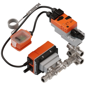 Picture of Belimo Elektr. 6-Weg-PI-RKH EPIV, AC/DC 24 V, BACnet MS/TP, Modbus RTU, MP-Bus, 2...10 V, DN 15, Innengewinde, Rp 1/2", PN 16, ps 1600 kPa, V'nom 1500 l/h, Mediumstemperatur 6...80°C [43...176°F], mit Kondensationsschalter, Kabellänge 2 + 2 m, Art.Nr. :EP015R6+BAC-HH2