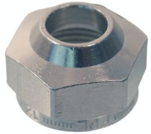 Picture of TKM Überwurfmuttern TKM , für Weichstahl- und Mehrschichtrohre, Messing, Gewindeanschluss M 24, Abmessung mm: 12 x 14, Art.Nr. :10278129