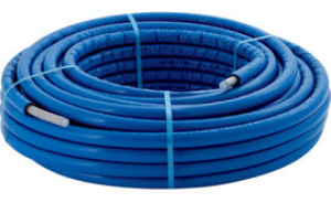 Bild von Geberit FlowFit Metallverbundrohr, rund vorgedämmt blau, Rollenware: d=32mm, Dämmung=6mm, L=25m, Art.Nr. :619.103.00.2