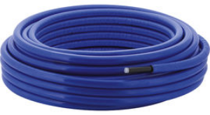 Bild von Geberit Mepla Metallverbundrohr, rund vorgedämmt blau, Rollenware: d=16mm, Dämmung=6mm, L=50m, Art.Nr. :601.132.00.2