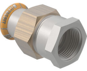 Bild von Geberit Mapress Therm Übergangsverschraubung mit Innengewinde: d=22mm, Rp=1", Art.Nr. :45305