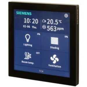 Picture of Siemens - KNX Touch Control TC4, 4" Touch Panel, schwarz, Art.Nr. :5WG1204-2SB22