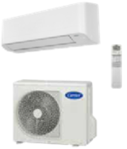 Bild von Carrier - SINGLE-SPLIT-SYSTEME, HIGH LINE, 40/38 WHH 060 weiß, 40WHHW060D1A0TEE (IDU) 38WHSH060A1A0TEE (ODU), KL 6,1 kW, HL 7,0 kW, Art.Nr. : ZC00037
