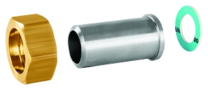 Bild von Honeywell Resideo - Anschlussverschraubung ASV-CS mit Schweisstülle 25 mm, G 1 1/4, flach dichtend, Art.Nr.: ASV-CS-25-W-F2