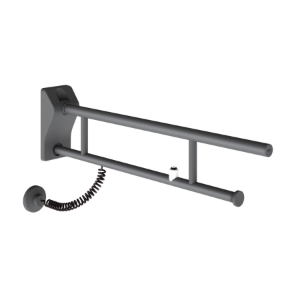 Bild von KWC MEDCARE - MEDC0012, Stützklappgriff mit elektronischer Spülbetätigung, Gesamttiefe:850 mm, Gesamthöhe:234 mm, Rückenlehne:nein, Material:Edelstahl, Art.Nr. : 3600003782
