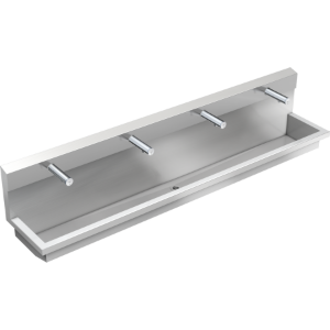 Bild von KWC PLANOX - PL24UEV, Waschplatzeinheit mit Elektronik-Wandventilen, Gesamttiefe:450 mm, Gesamthöhe:530 mm, Material:Edelstahl, Materialtyp:1.4301 Chromnickelstahl V2A, Art.Nr. : 3600004040