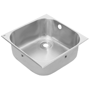 Bild von KWC SIRIUS - C20132W, Einlegebecken, Becken: Höhe:250 mm, Becken: Tiefe:460 mm, Material:Edelstahl, Becken: Breite:460 mm, Art.Nr. : 3600005239